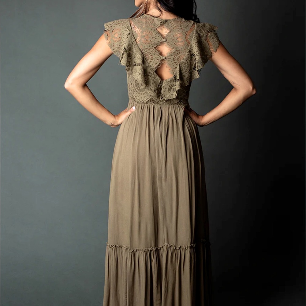 Joyfolie MACIENNE Lace Maxi Dress Small - Picture 5 of 7
